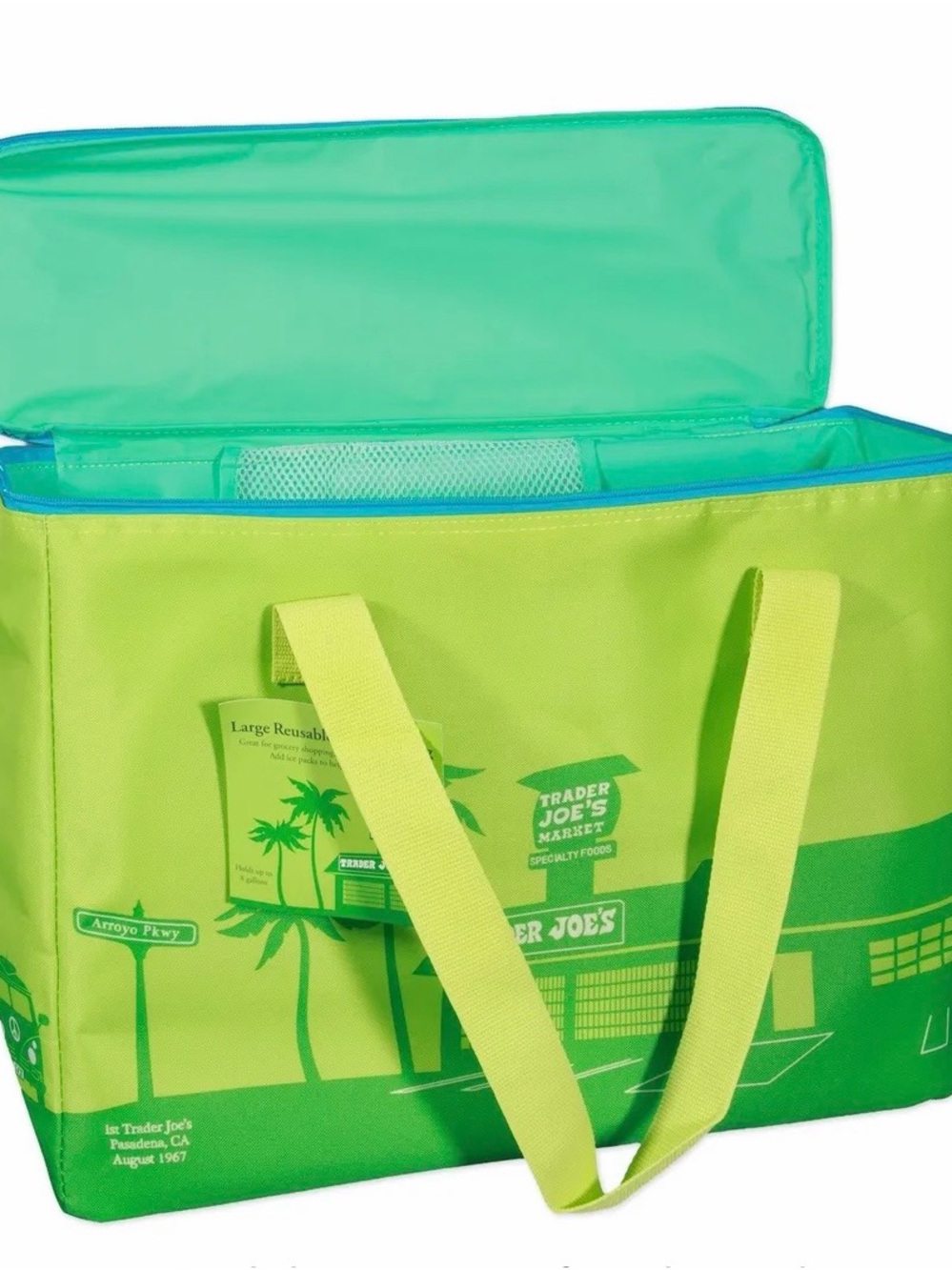 💛2026 Trader Joe’s Insulated Lime Green Large Bag Limited Edition FINAL
